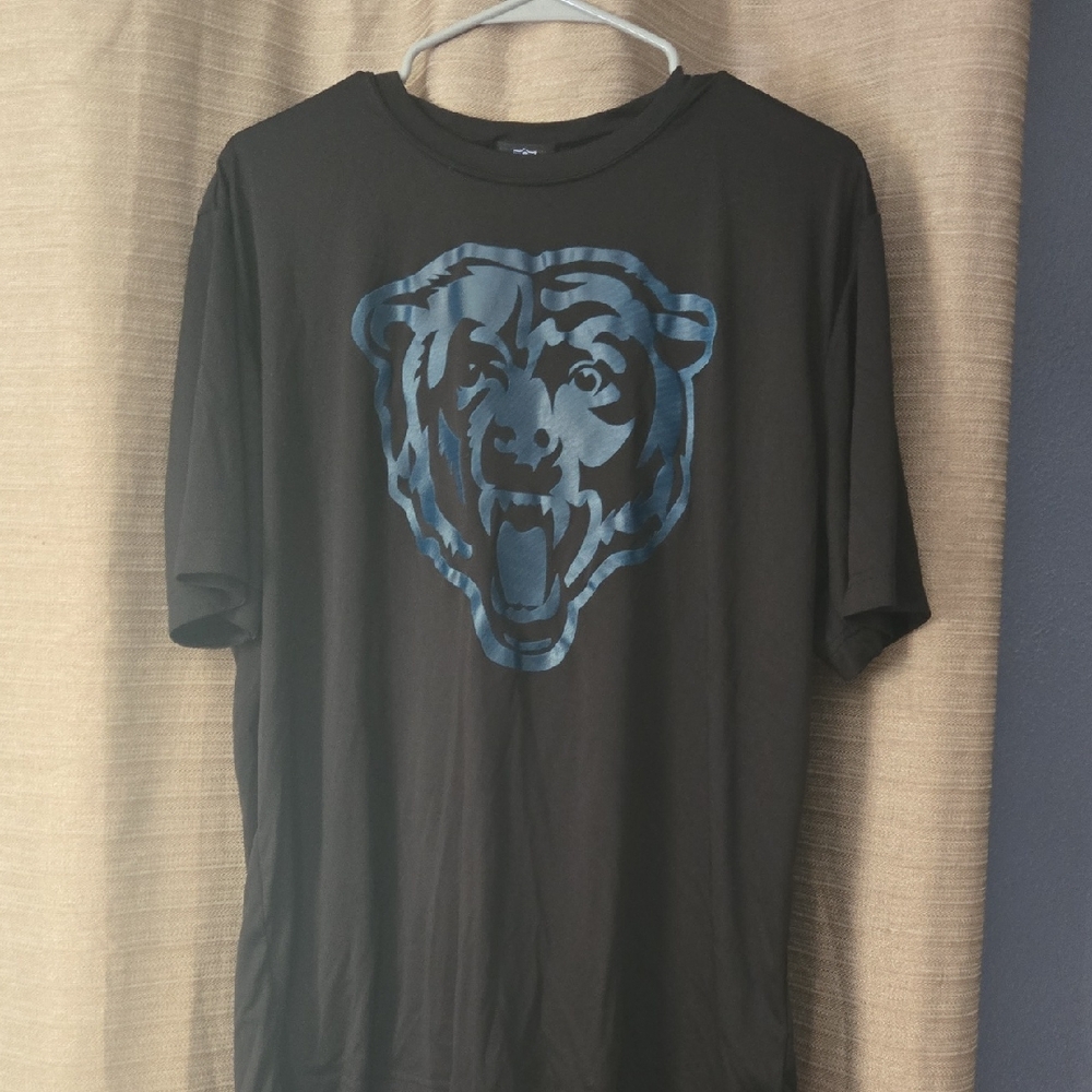 NFL Black Tee with Blue Bear Graphic